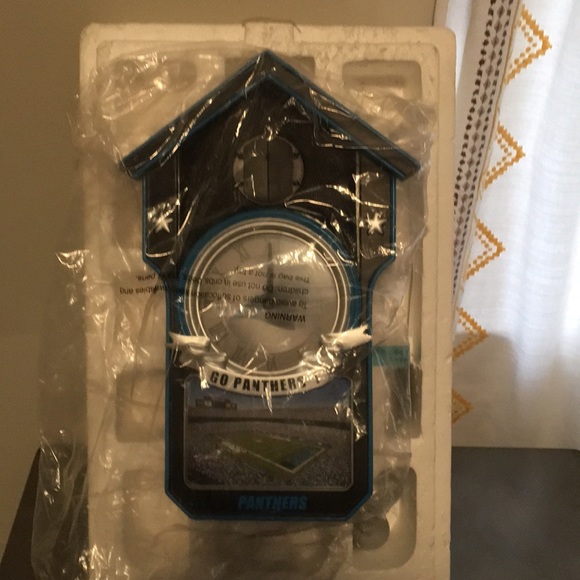 Panthers Football Coo Coo Clock
